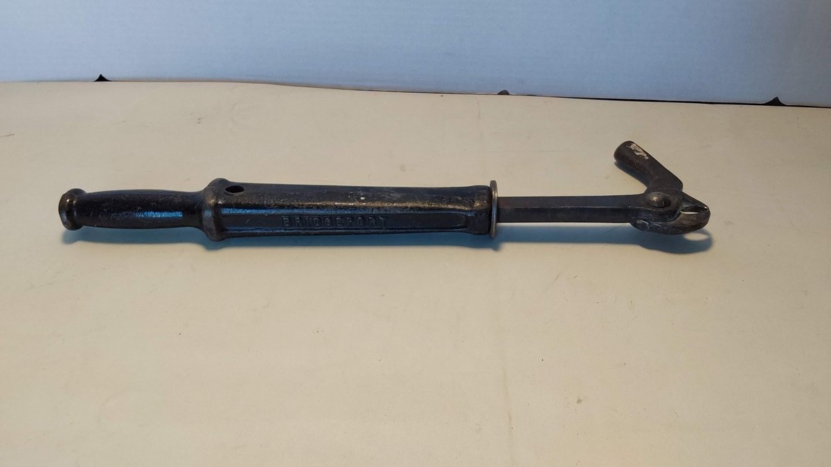 Vintage Bridgeport Cast Iron Slide Hammer Nail Puller