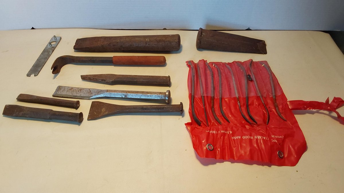 8 pc. Italian Wood Rasp & Chisels