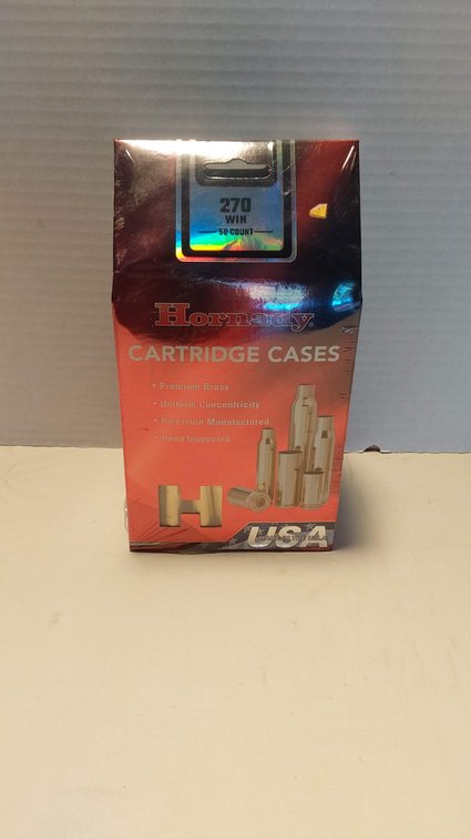 270 WIN Cartridge Cases (50 Count) New Unopened