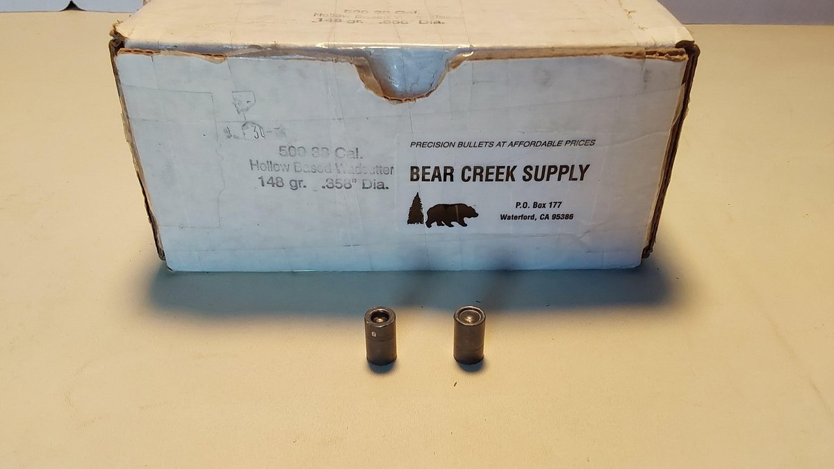 38 Cal Hollow Bases Wad Cutter(Appears to be Close to Full)