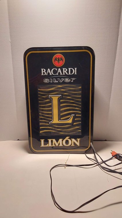 Baccardi Silver Limon Lighted Sign (24" x 15")