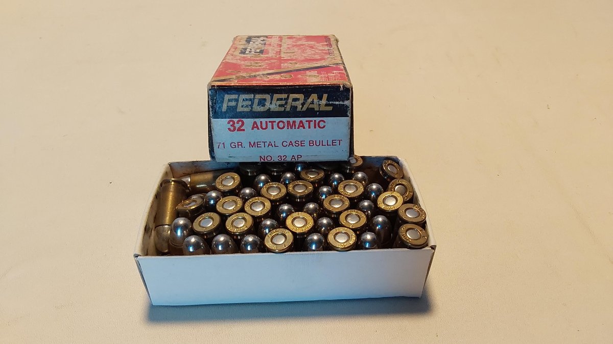 32 Auto, 71 Grain, (around 46 Rounds)