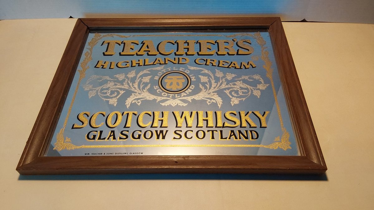 Teacher Scotch Whisky Bar Mirror(19 3/4" x 16 3/4")