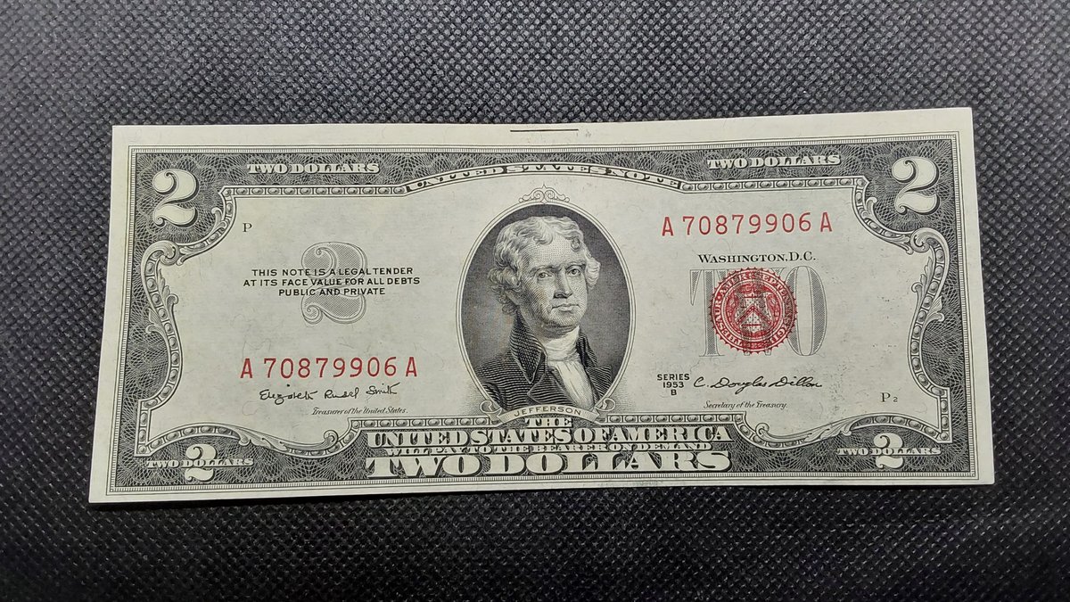 1953 B Two Dollar Bill (Red Seal)