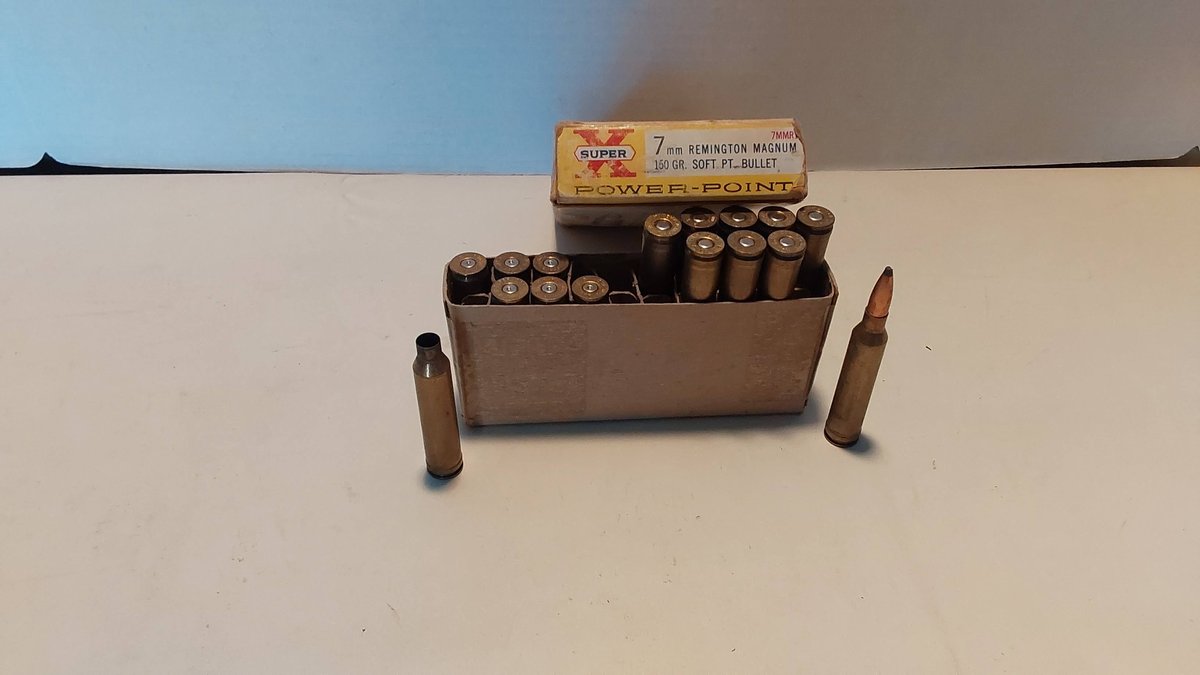 7 MM Mag (7 Casings; 9 live rounds)