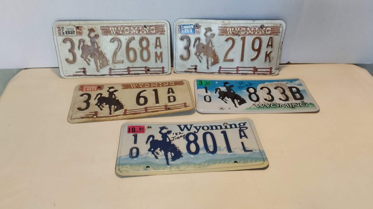 Wyoming License Plates