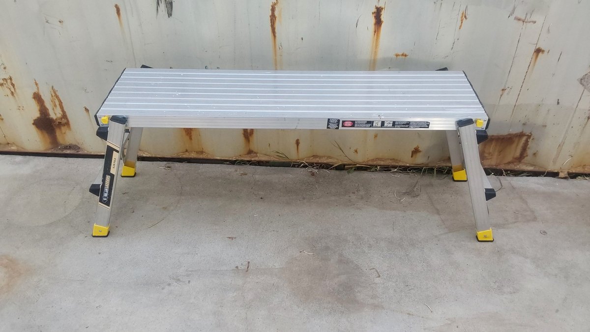 Aluminum "Gorilla Ladders" Slim Fold Work Platform(47 3/4" x 12" x 20"T)