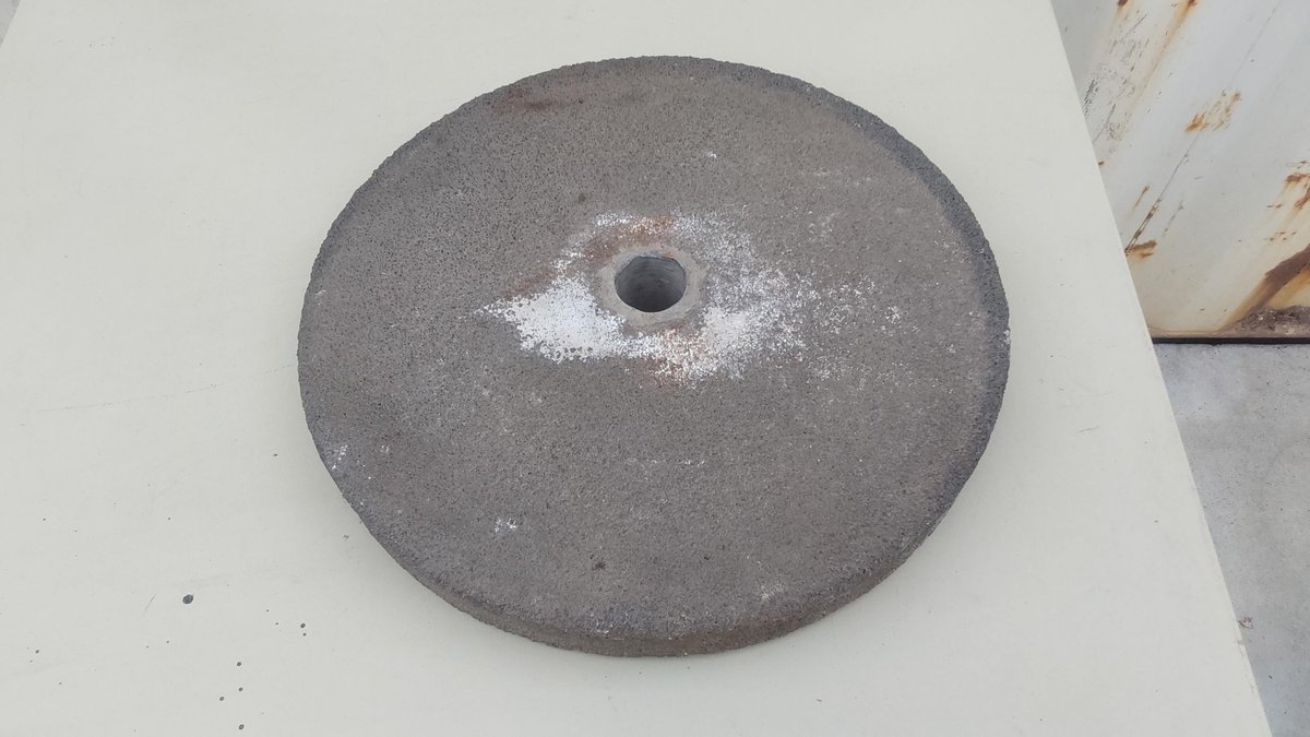 Antique Grinding Wheel(17 1/2" Across x 2" Thick)