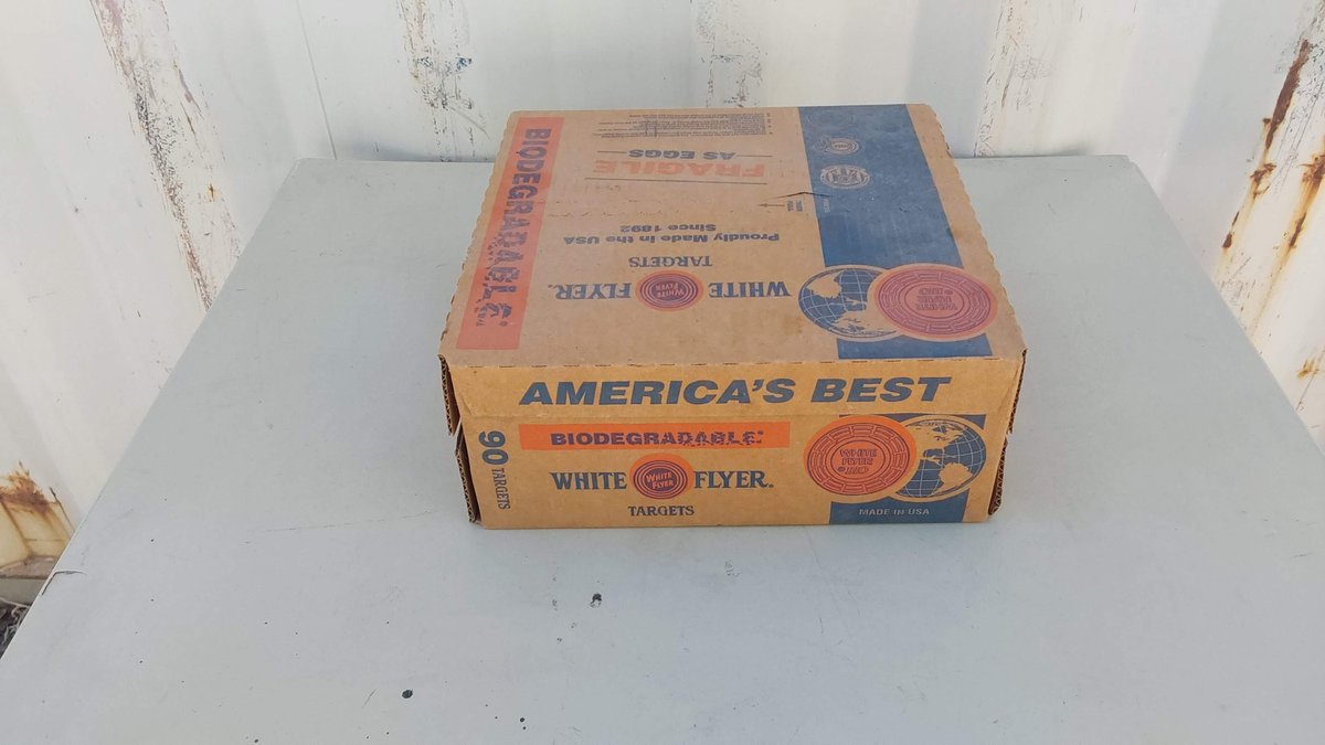 90 White Flyer Targets Biodegradable(Unopened)