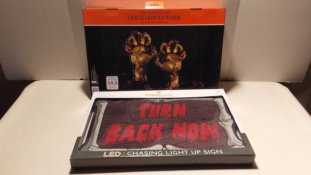 (2) Lighted Halloween Decorations