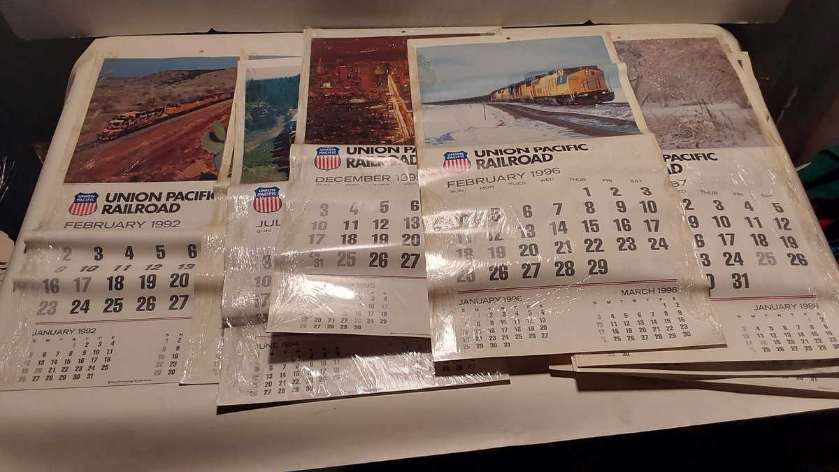 Vintage Union Pacific Calendars
