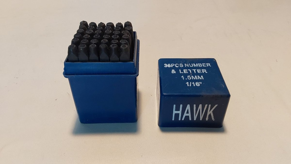 36 pc. 1/16" Number & Letter Stamps