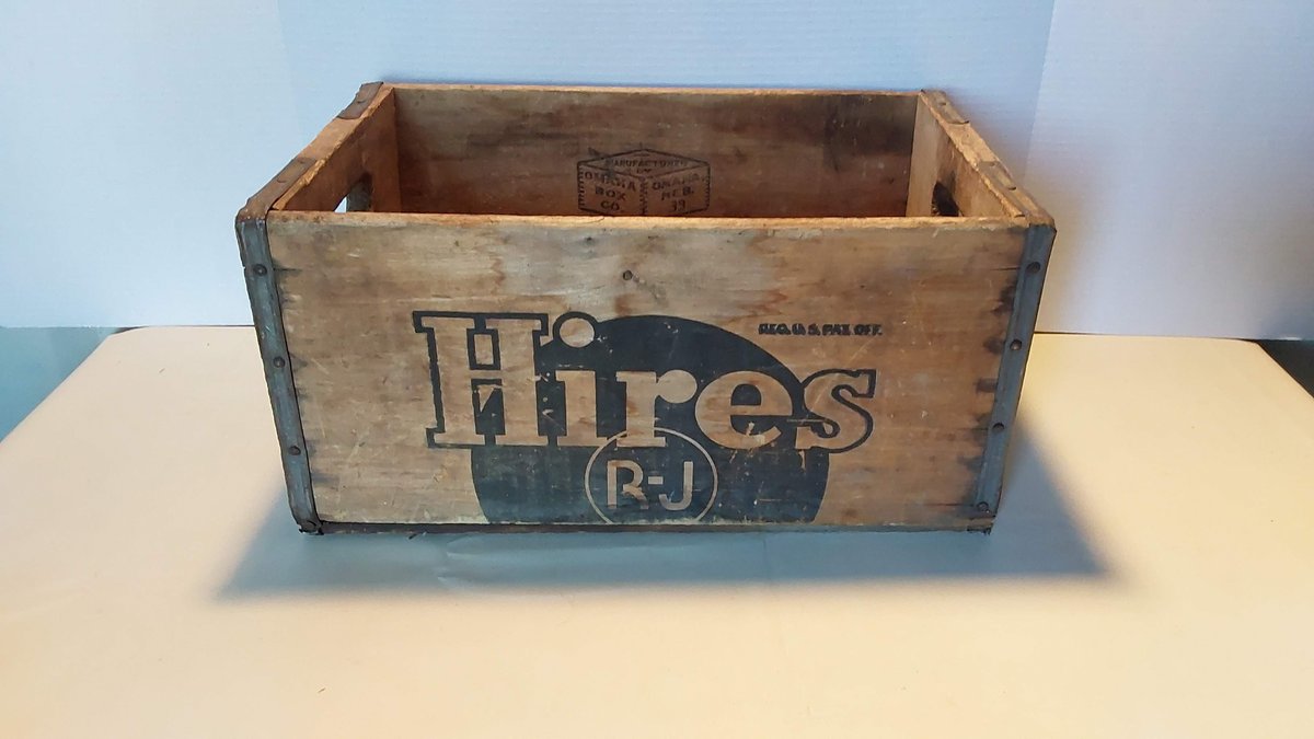 Vintage HIRES Wooden Crate