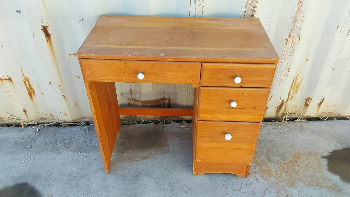 Childs Wooden Desk (32" x 16 1/2" x 30" T)