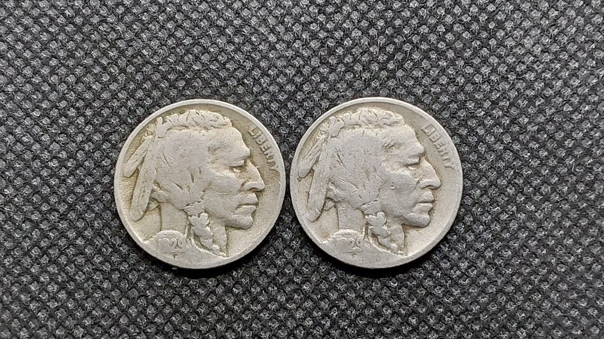 (2) 1929 Buffalo Nickels