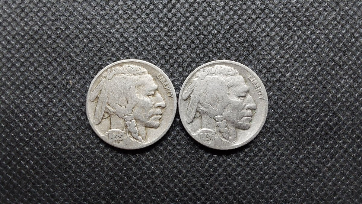 1935 & 1936 Buffalo Nickels