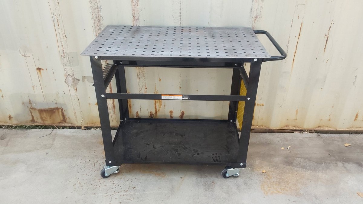KLUTCH Welding Table/Cart on Wheels(1/8" Steel Top) 24" x 40" x 36"T