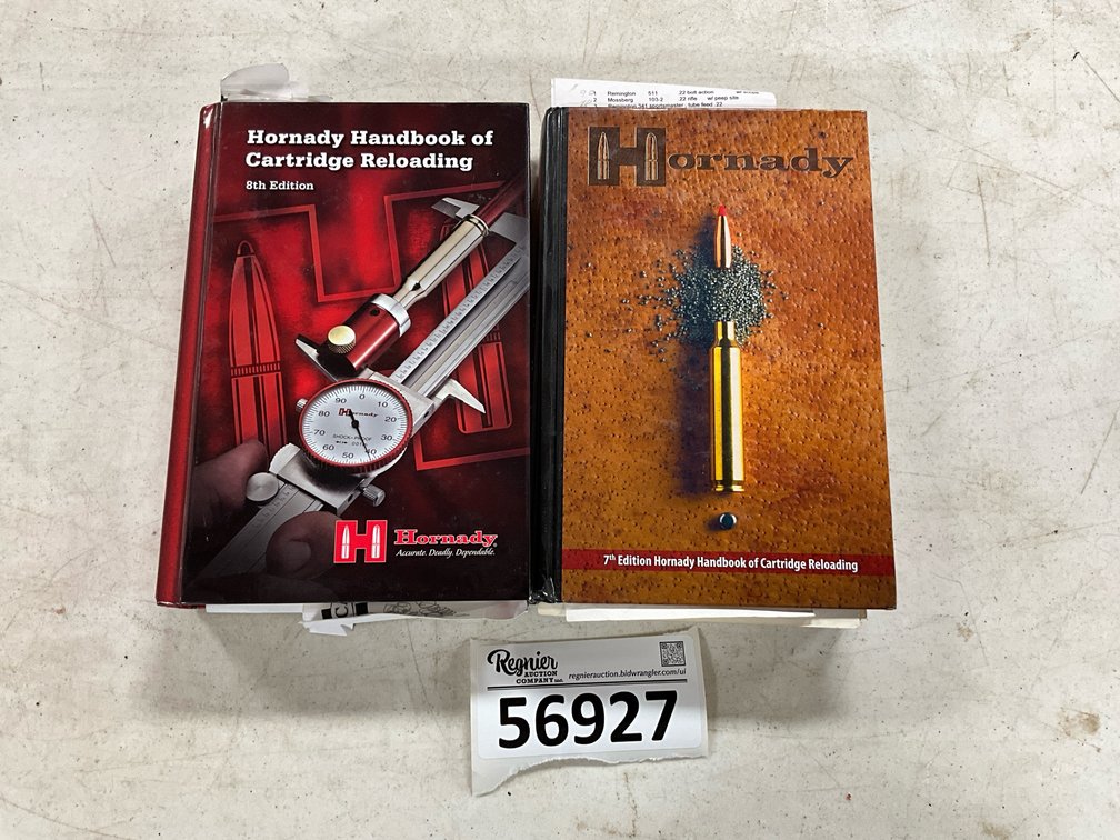 (2) Hornady Handbook of Cartridge Reloading