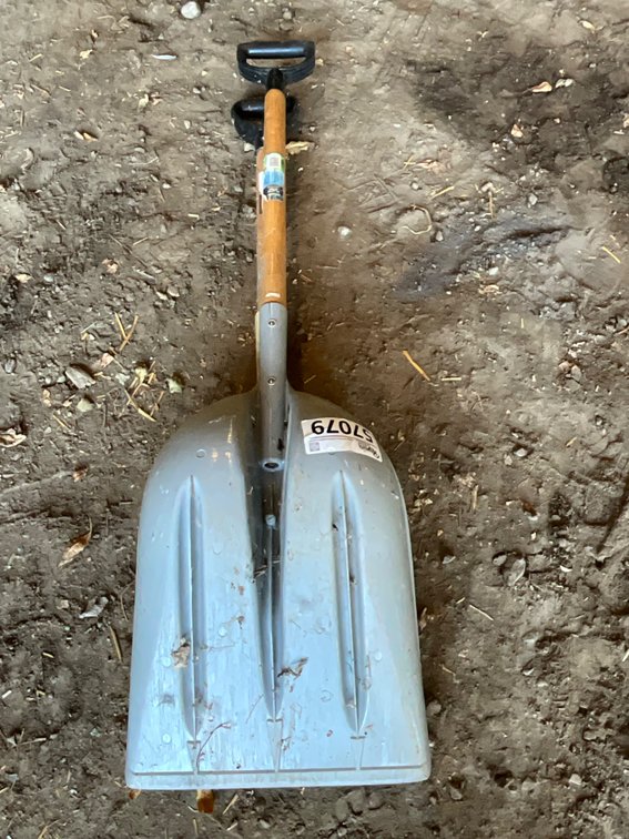 (2) Plastic Scoop Shovels