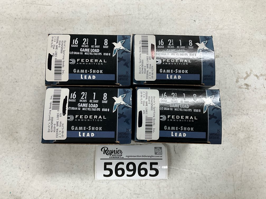 (X4) Federal 16ga 2-3/4” Game Load