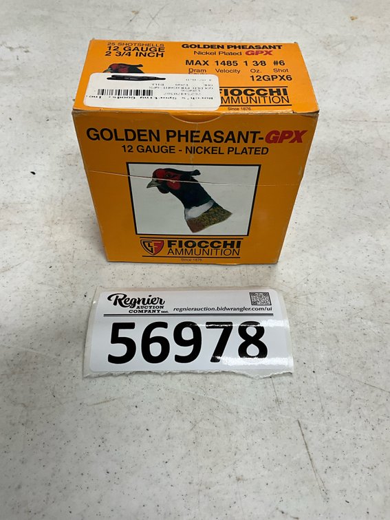 Golden Pheasant 12 ga 2-3/4”