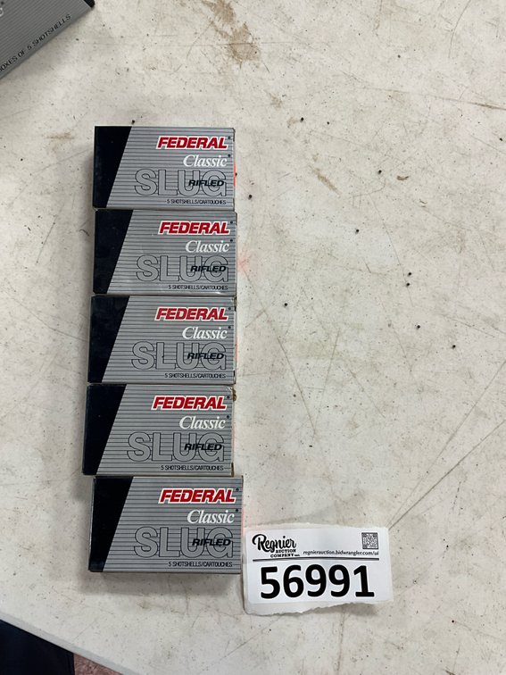 (X5) 12ga 2-3/4” Rifled Slugs