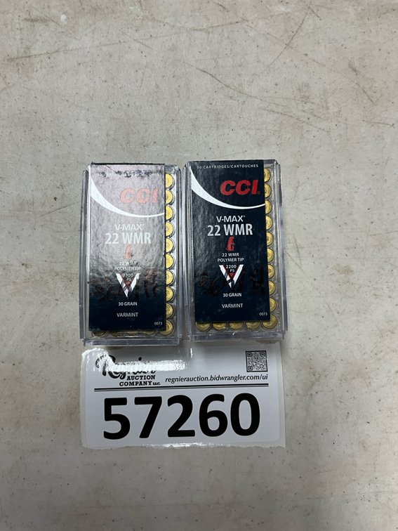 100rds CCI 22 V-Max WMR
