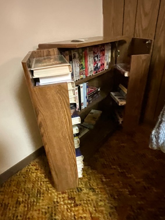 VHS Tapes & Shelf