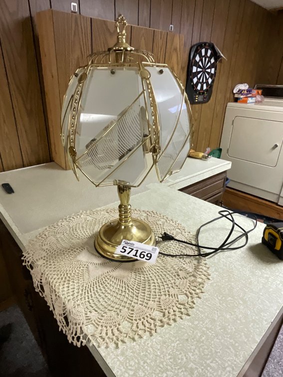 Touch Lamp & Doily