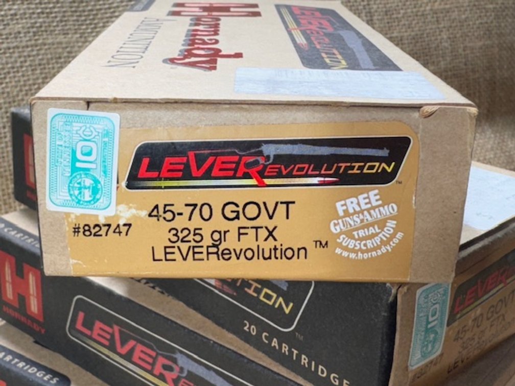 Hornady 45-70 GOVT LEVERevolution - 4 Boxes 