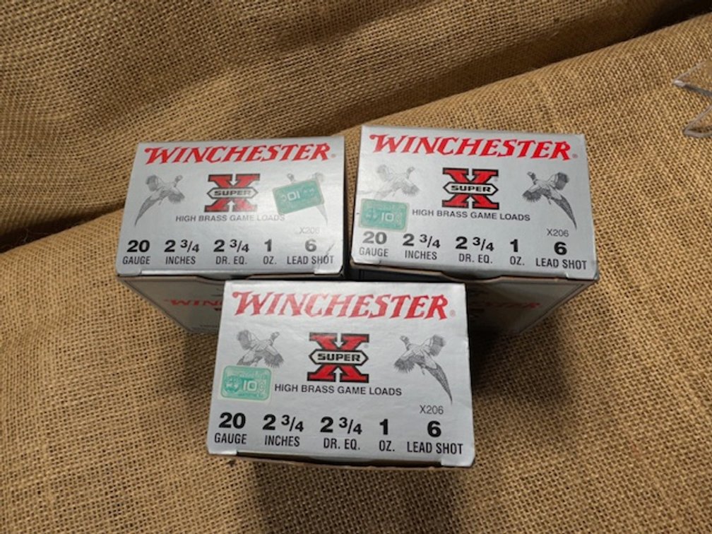 Winchester Super X 20 Gauge - 3 Boxes / 75 Shells
