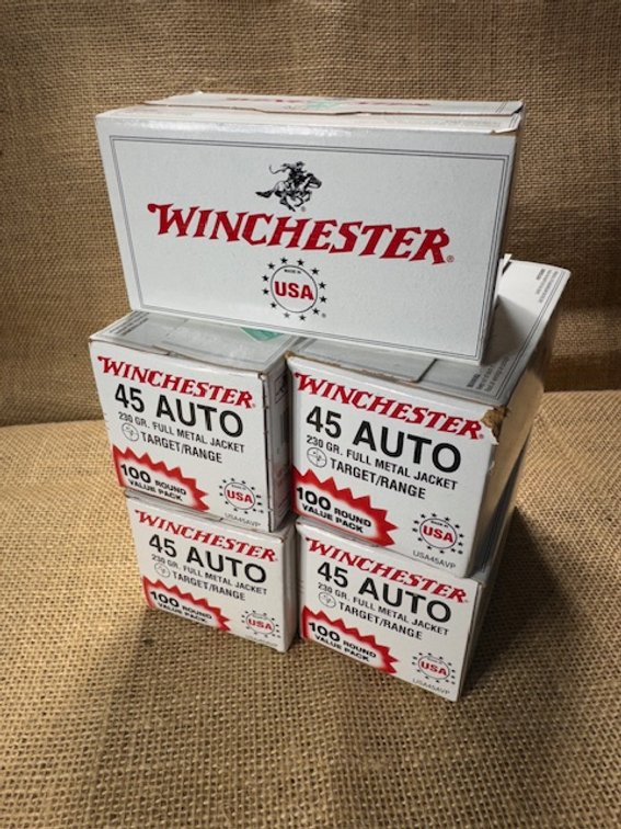 Winchester 45 AUTO 230 GR. - 5 Boxes