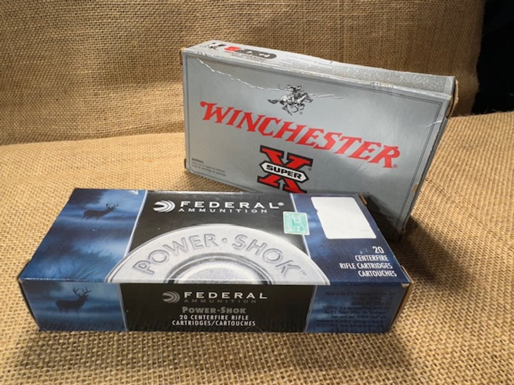 45-70 GOVT Ammo / 2 Boxes: Winchester 300 GR. Hollow Point & Federal Power-Shok Hot-Cor SP