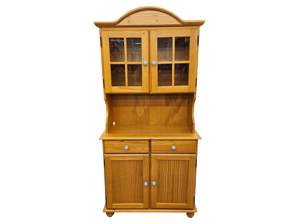 Vintage Wooden China Cabinet (Z2)