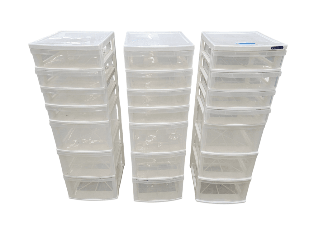 Plastic Storage Drawers Lot (Z2)