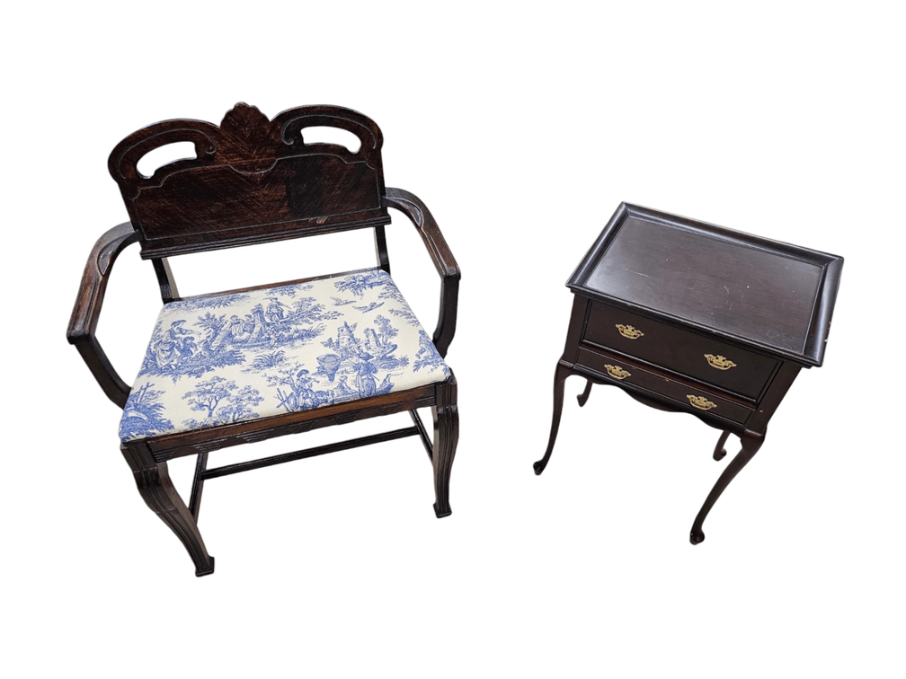 Antique Chair and Tea Table (Z2)