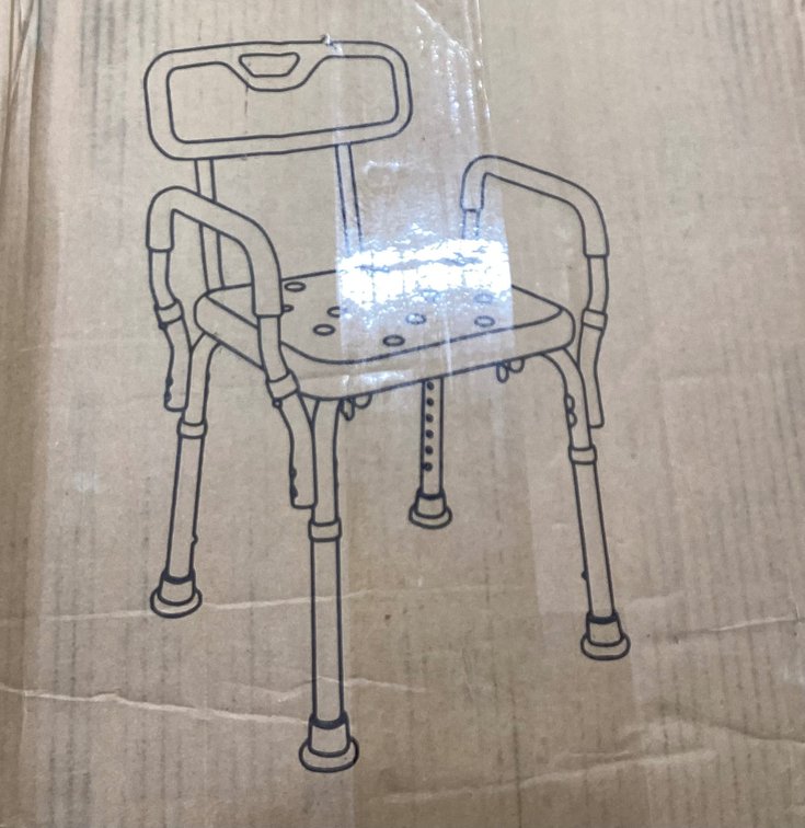 Bath Bench with Back/Armrest (S1)