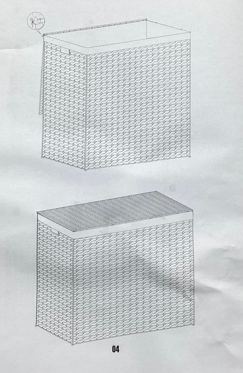 Wicker Basket Bin (S1)