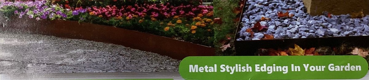 Metal Stylish Edging for Garden (S2)