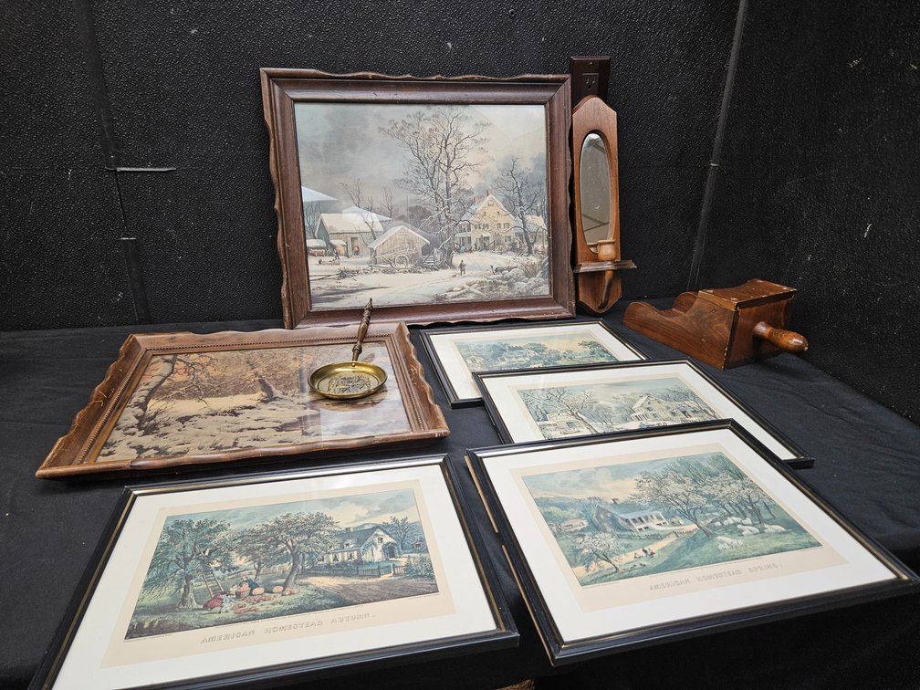 Vintage Home Decor - Prints, Candle Holders, and More (S-4)