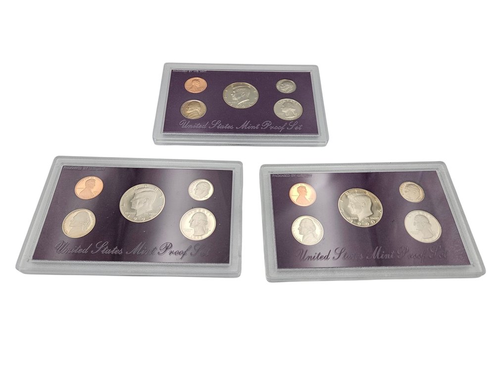 1990-1992 US Coin Proof Sets (V)