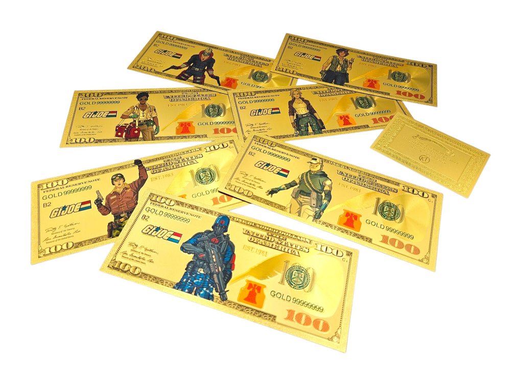 Gold-Foil GI Joe Bills Lot (V)