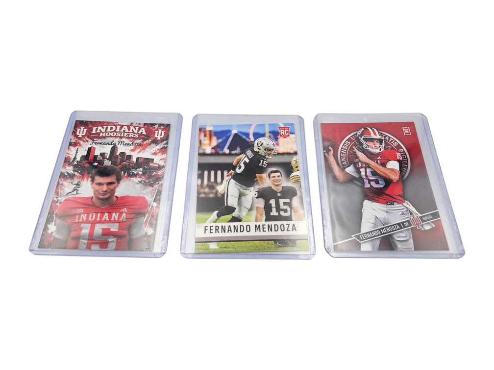 Fernando Mendoza Indiana Hoosiers/Las Vegas Raiders Rookie Football Cards (V)