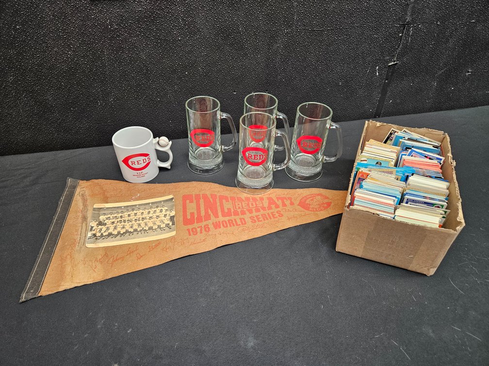 Cincinnati Reds Glassware, and More - See Description (S-7)