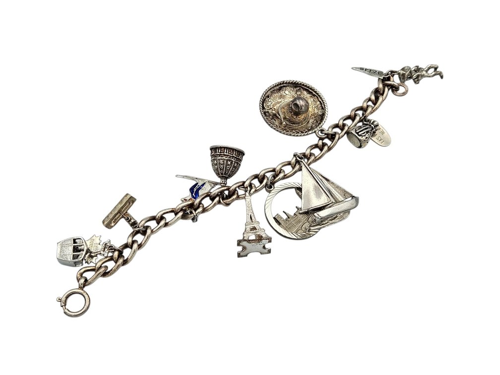Sterling Charm Bracelet - See Description (V)