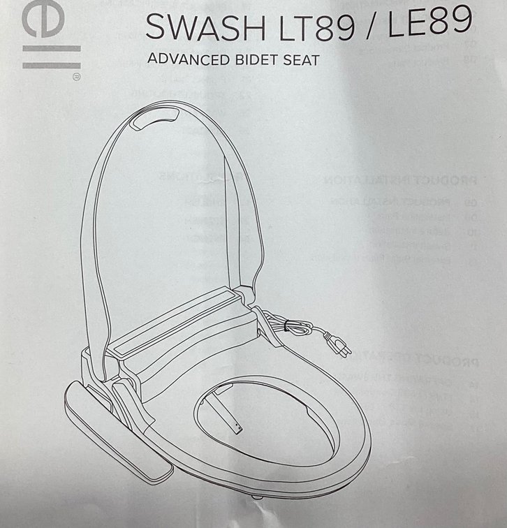 Swash LT89 Advanced Bidet Seat (S1)