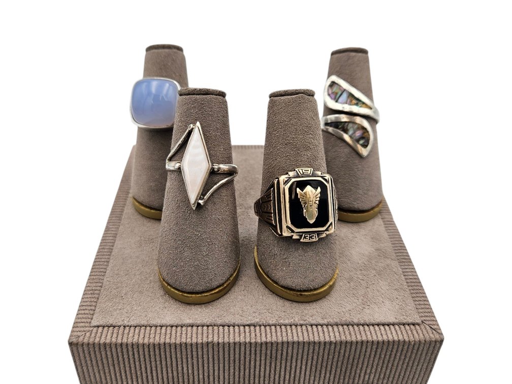 Sterling Rings Lot -1933 Rising Sun Ring, and More (V)