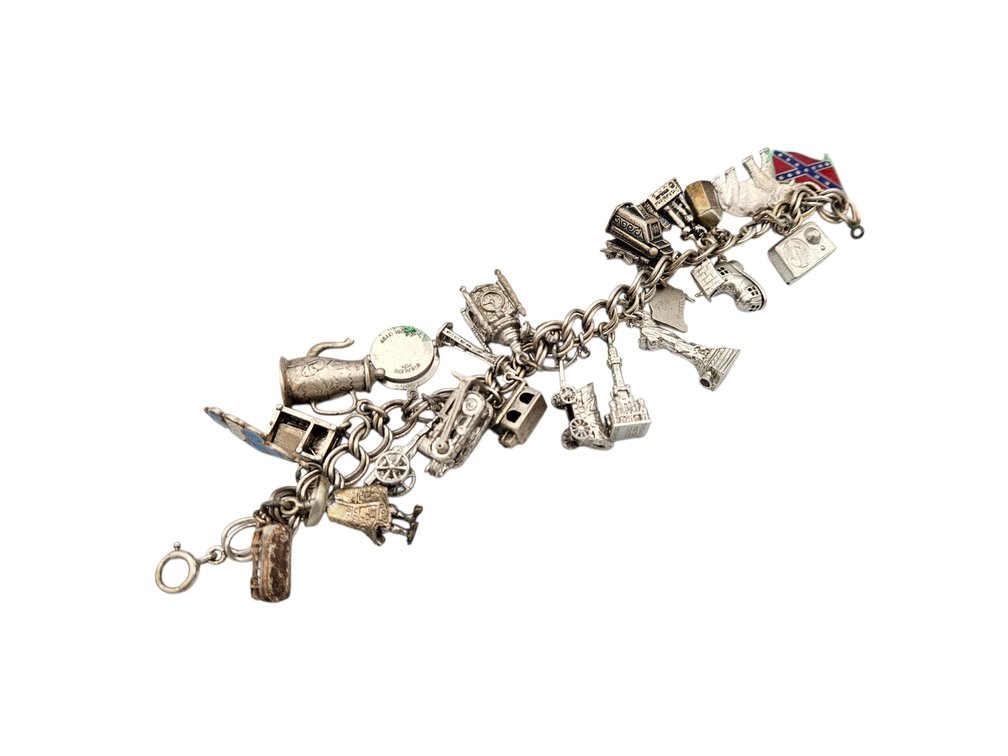 Vintage Sterling Charm Bracelet (V)