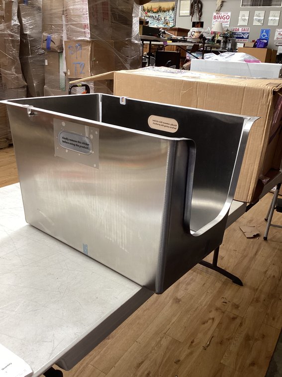 14.5” Stainless Steel Litter Box (S1)