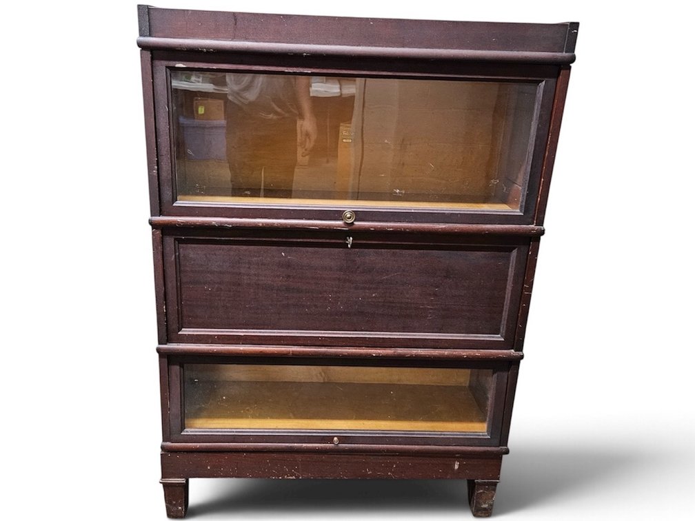 Macey Mahogany Barrister Bookcase (Z2)
